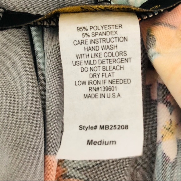 $10 SALE! NWT 2pc MINETTE Black Floral Bodycon Jumpsuit & Duster Set - Picture 14 of 16